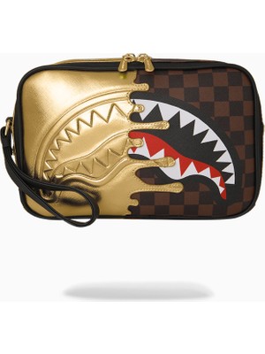 Sprayground Golden Dynasty Suya Dayanıklı Suni Deri Makyaj ve Bakım Çantası