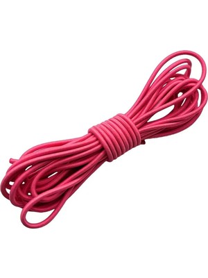Fuşya Pembe 5 Metre 2 mm Yuvarlak Lastik