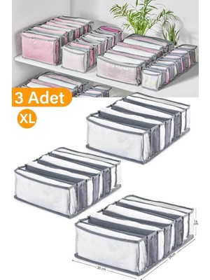 Adet - 8 Gözlü Şeffaf Çekmece Içi Düzenleyici Organizer Xlarge