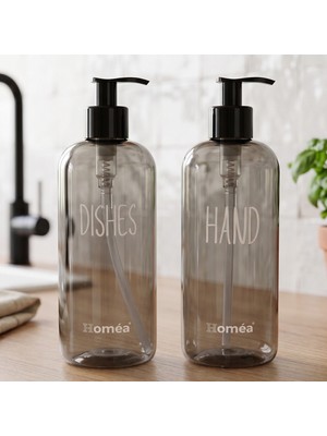 Homea Hands Dishes Sabunluk Füme Renk – Şık ve Modern Mutfak & Banyo Sabunluk, Sıvı Sabunluk