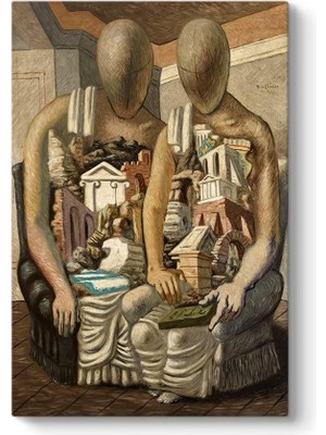 Giorgio De Chirico - Arkeologlar Tablosu 50 x 75