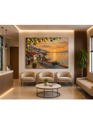 Sennight Kanvas Tablo Modern Soyut Dalga Bej Krem Vizon Tonları Çerçevesiz Dekoratif Duvar Tablosu Salon Yatak Odası