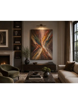 Sennight Kanvas Tablo Lüx Soyut Enerji Patlaması Modern Abstract Art Dekoratif Çerçevesiz Premium Salon Yatak Odası Antre Ofis