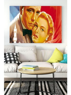 (PSTER15546) Casablanca-Kazablanka Film Afişi Kanvas Tablo 7 50 x 70