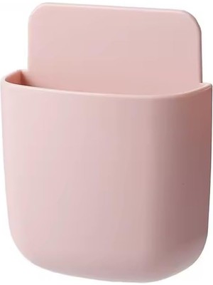 Duvara Monteli, Kumanda Saklama Kutusu, Telefon Kumanda Tutucu, Pembe