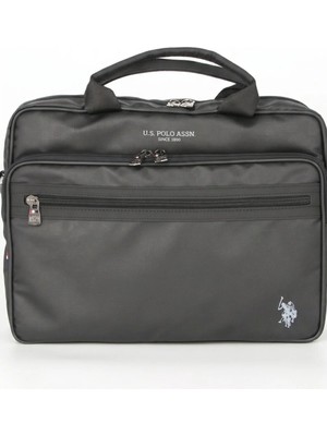 U.S. Polo Assn. Siyah Erkek Laptop Evrak Çantası Briefcase El Omuz Çift Tutamaçlı Ofis Iş Çantası