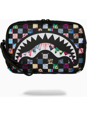 Sprayground Sharkverse Universe Suya Dayanıklı Suni Deri Makyaj Çantası