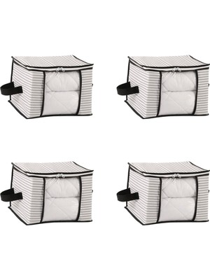 Adet Lüks Pencereli Çok Amaçlı Dolap Düzenleyici Hurç Çorap Hurcu 34 x 22 x 22 cm Siyah