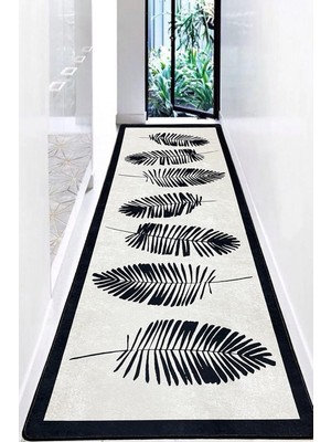 Djt Jel Kaymaz Taban Yıkanabilir Yumuşak Yüzey Kesme Halı Yolluk 80 x 150