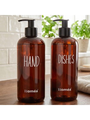 Homea Hands Dishes Sabunluk Amber Renk – Şık ve Modern Mutfak & Banyo Sabunluk, Sıvı Sabunluk