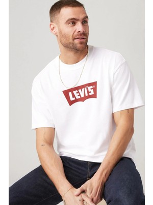 Levi's Logolu Pamuklu Bisiklet Yaka T Shirt Erkek T Shirt 005F9