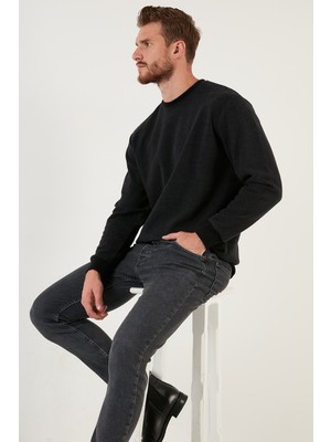 Buratti Slim Fit Bisiklet Yaka Pamuklu Kazak Erkek Kazak 4562013W4