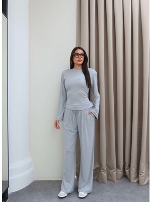 Esra Helvacı Vatkalı Bel Bağlamalı Eşofman Takım