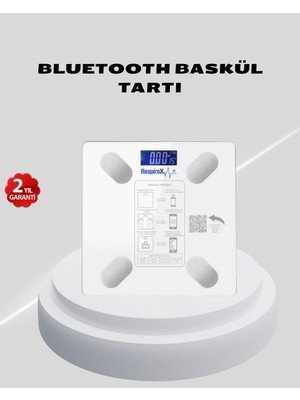 Kuzgun Ticaret Akıllı Bluetooth Tartı – 8 Farklı Ölçüm Verisi, Otomatik Kişi Tanıma - Lisinya