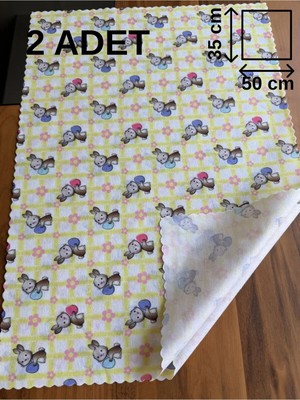 Montefair Karakterli Ilkokul ve Okul Öncesi Beslenme Örtüsü Beslenme Bezi 35 x 50 cm