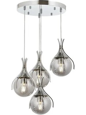 Vivense Avonnı AV-60161-4KT Krom Kaplama Modern Avize 40 cm