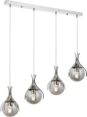 Vivense Avonnı AV-60161-4KY Krom Kaplama Modern Avize 70X13 cm