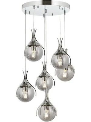 Vivense Avonnı AV-60161-6KT Krom Kaplama Modern Avize 50 cm
