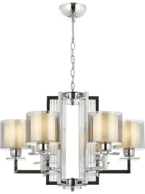 Vivense Avonnı AV-60190-6K Krom Kaplama Modern Avize 70 cm