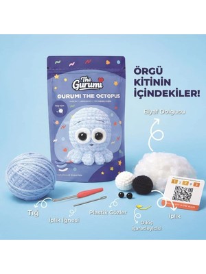 The Gurumi Ahtapot Örgü Öğrenme Kiti (TG001)
