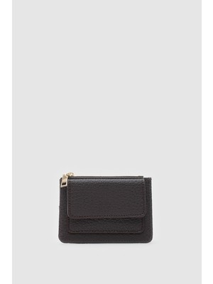 Shule Bags Ciel Bozuk Para Cepli Kadın Kartlık Kahve