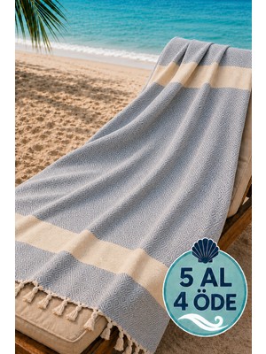 Hig Store Elmas Peştemal %100 Pamuk Saçaklı - 90X170 Ebat Plaj Havuz Spa Spor Sauna Seyahat Havlusu