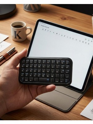 Mini Bluetooth Klavye Kablosuz Taşınabilir Cep Boyutu Klavye - Lisinya