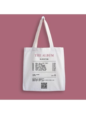 Designedfy Blackpink Album Receipt Baskılı Bez Çanta