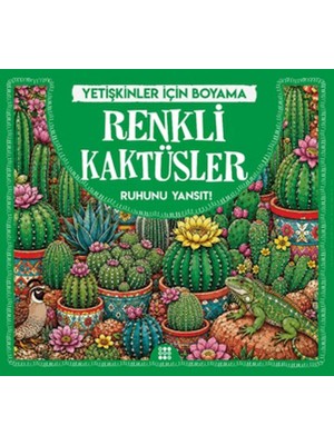 Renkli Kaktüsler & Yetişkinler Için Boyama