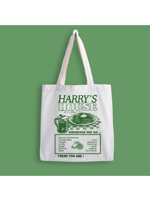 Designedfy Harry's House Baskılı Bez Çanta