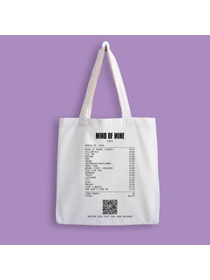 Designedfy Zayn Malik Album Receipt Baskılı Bez Çanta