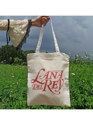 Designedfy Lana Del Rey Baskılı Bez Çanta