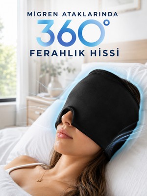 360° Jel Kompres Başlığı Soğuk ve Sıcak Kullanıma Uygun Rahatlatıcı Göz Maskesi - Lisinya