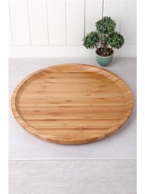 Kuzgun Ticaret Bambu Sunum Tabağı 30 cm ROYALEKS-YUV3030
