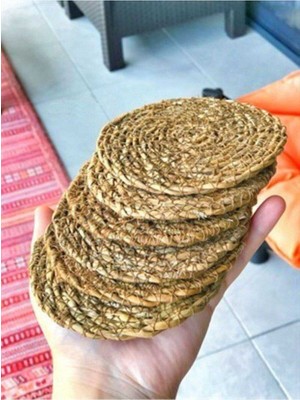 Kuzgun Ticaret Hasır Bardak Altlığı 6 Adet