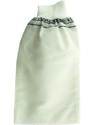Kuzgun Ticaret Beyaz Banyo Hamam Kesesi Lastikli 25X17 cm