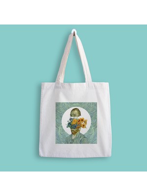 Designedfy Van Gogh Baskılı Bez Çanta