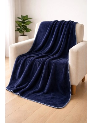 Motif Tekstil Wellsoft Tv Battaniyesi Yumuşacık Peluş 130X170 cm - Lacivert - 100 x 170