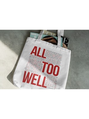 Designedfy Taylor Swift All Too Well Baskılı Bez Çanta