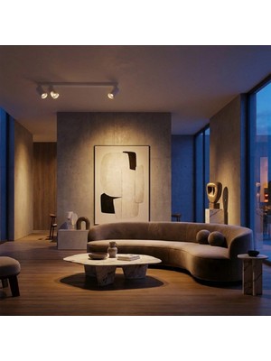 Riolight Rıolight Modern Beyaz Salon,mutfak,giyinme Odası,cafeler Için Metal 3lü Spot Avize(Ampul Dahil)