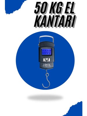 Kuzgun Ticaret El Kantarı Dijital El Terazisi 50 kg Kapasiteli LCD Ekranlı - Lisinya
