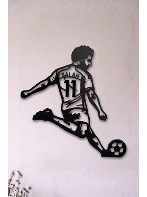 Muhammed Salah Efsane Futbolcular Serisi 3D Baskı Wall Art Duvar Dekoru - Taraftar Odası Dekorasyonu