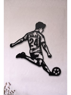 Arda Güler Efsane Futbolcular Serisi 3D Baskı Wall Art Duvar Dekoru - Taraftar Odası Dekorasyonu