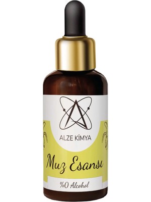 Alze Kimya Hobi Muz Esansı 30 ml Mum, Taş Tozu ve Oda Kokusu Esansı