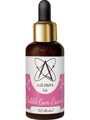 Alze Kimya Hobi Bubble Gum Esansı 20 ml Mum, Taş Tozu ve Oda Kokusu Esansı