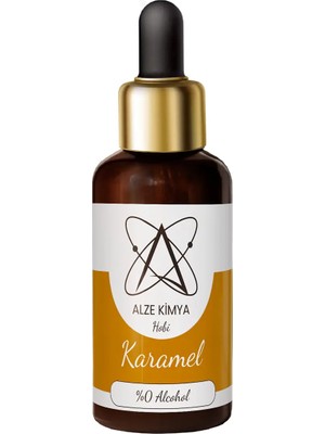 Alze Kimya Hobi Karamel Esansı 30 ml Mum, Taş Tozu ve Oda Kokusu Esansı