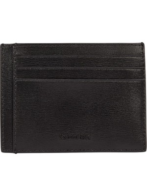 Happy Trend Calvin Klein Clean Esntl Id Cardholder Erkek Cüzdan, Siyah, Tek Beden