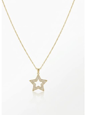 Parla Star Zirkon Taşlı Kolye