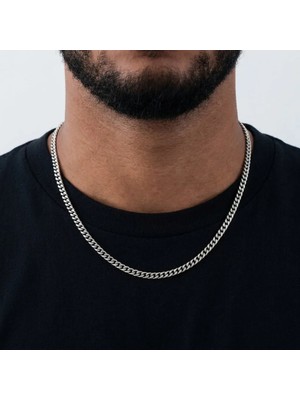 Parla Kuba Zincir Genişlik-8mm - Uzunluk 60 cm 316L Kararmaz Solmaz Çelik