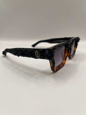 AG23 Tasarım Venom Leopar Hand Made El Yapımı Rave Techno Gothic Hiphop Gözlük